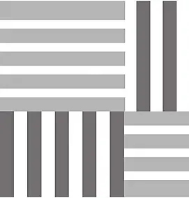 6 carreaux adhésifs motif rayures grises L.15 x H.15 x l.0,4cm