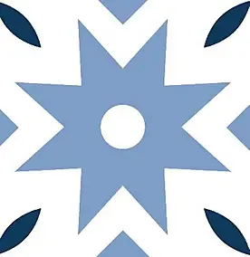 8 carreaux adhésifs motif Dugommier bleu L.10 x H.10 x l.0,4cm