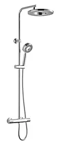 Colonne de douche thermostatique chrome, Edouard Rousseau Hoop