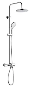 Colonne de douche thermostatique chrome, Edouard Rousseau Mila