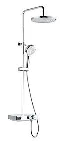 Colonne de douche thermostatique chrome, Edouard Rousseau Ekogest