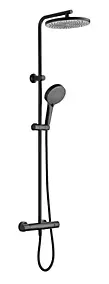Colonne de douche thermostatique noire, Edouard Rousseau Neda