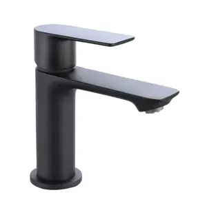 Mitigeur lavabo avec réducteur de débit "TIROK" noir