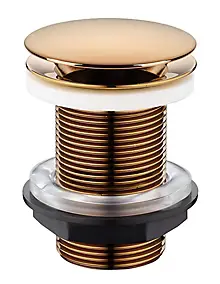 Bonde de lavabo à écoulement libre Ø 66 mm laiton Rousseau rose gold