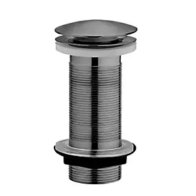 Bonde lavabo clic-clac sans trop plein graphite mat H. 100 mm - Edouard Rousseau