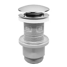 Bonde lavabo universelle clic-clac chrome - Edouard Rousseau