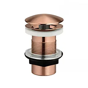 Bonde lavabo à écoulement libre cuivre titanium H. 75 mm - Edouard Rousseau