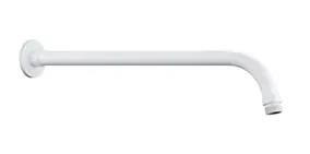 Bras de douche encastrable rond L.37 cm, blanc, Edouard Rousseau