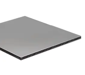 Crédence réversible gris brillant / gris anthracite 2 x 1 m ép. 3 mm