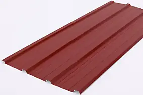 Plaque de toiture ondulée acier rouge Ondométal - 300 x 90 cm
