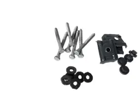 50 fixations plaque acier graphite - Sedpa France