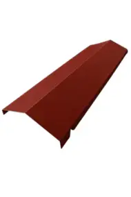 Faitière bipente acier rouge Ondométal - 1 m - Sedpa France