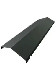 Faitière bipente acier graphite Ondométal - 1 m - Sedpa France
