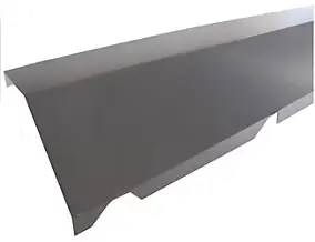 Faitière monopente acier anthracite Ondométal - Sedpa France