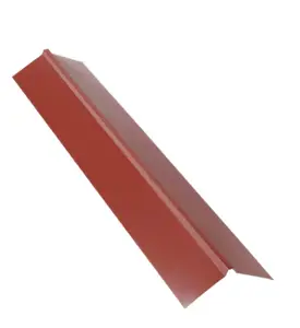 Faitière bi pente rouge modèle S12 acier 100 x 19 cm