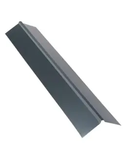 Faîtière bi pente acier s12 gris anthracite 100x19 cm
