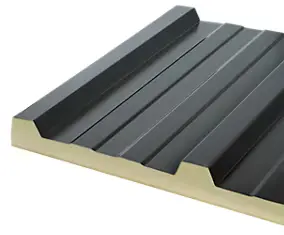 Panneaux sandwich anthracite Ondométal - 4 cm - Sedpa France