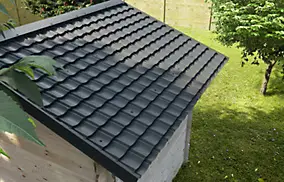 Plaque acier tuile anthracite Quicktile - Sedpa France