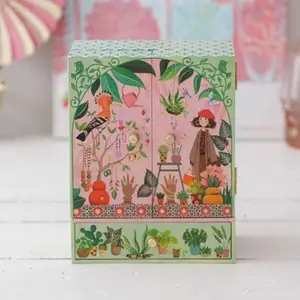 Boîte à bijoux musicale Jardin secret