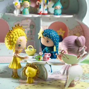Figurine fée avec éléphant Elfe et Bolero Tinyly
