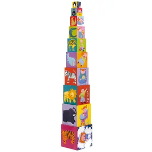 Cubes empilables Rigolo (10 pièces)