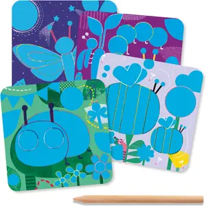 Cartes à gratter pour les petits Toutes petites bêtes