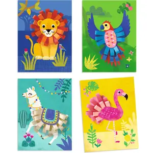 Collages pour les petits avec des bouclettes