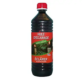 Huile d'éclairage pour torche de jardin Phebus 1L