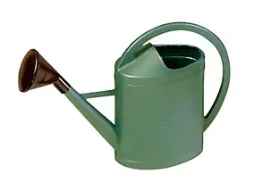 Arrosoir EDA Plastiques Parisien en plastique recyclé coloris vert métal contenance 3 litres