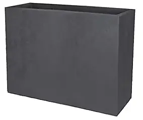 Muret loft polypropylène EDA Basalt up anthracite 78,5 x 29,5 x h.60 cm