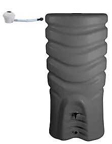 Récupérateur d'eau de pluie 550L Eda Plastiques coloris anthracite L.79 x l.56 x H.164 cm