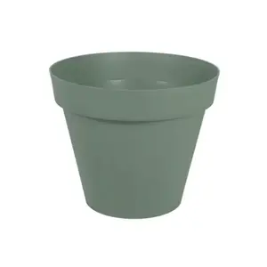 Pot de fleurs rond grand format polypropylène vert laurier 356 L TOSCANE diamètre 100 cm