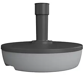 Pied de parasol EDA plastique gris 32kg