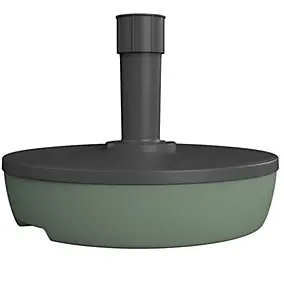 Pied de parasol EDA plastique gris et laurier 32kg