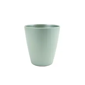 Cache-pot rond en polypropylène vert amande ø30 cm Eda Agatha