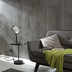 Lambris PVC Evolution 3000 béton foncé (vendu à la botte)