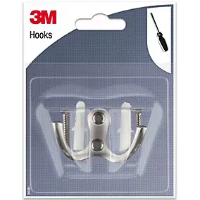 Crochet W GPI métal argenté Hooks 3M