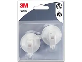 2 crochets ventouse GPI petit modèle blanc