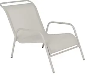 Fauteuil de jardin Fermob Coolside en acier - Coloris gris argile - Hauteur 70 cm