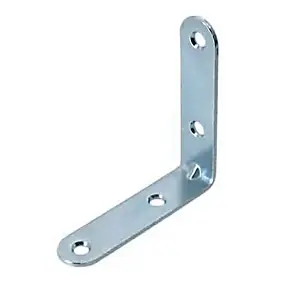 Equerre de chaise Diall acier zingué 80 mm