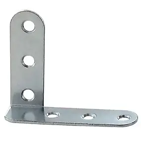 Equerre de chassis coudée droite Diall acier zingué 40 mm