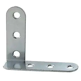 Equerre de chassis coudée gauche Diall acier zingué 40 mm