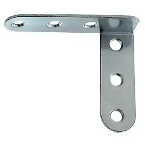 Equerre de chassis coudée gauche Diall acier zingué 60 mm