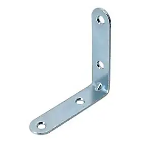 Equerre de chaise acier zingué 140 mm Vynex