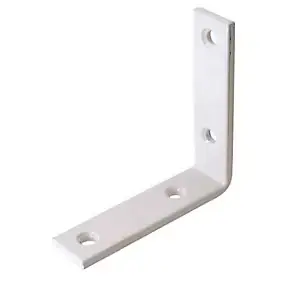 Equerre de renfort Diall acier plastifié blanc 100 mm