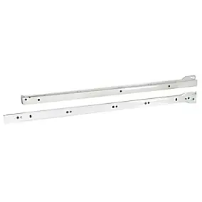 Coulisses à galets pour tiroirs en acier époxy Diall L.55 cm