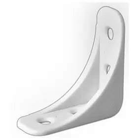 20 équerres plastique blanc 40 x 40 mm
