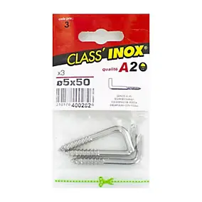 Gond à vis inox A2 Ø 5 x 50 mm Class'Inox
