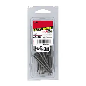 3101784053897 Vis aggloméré tête fraisée pozidriv inox A2 Ø 5 x 60