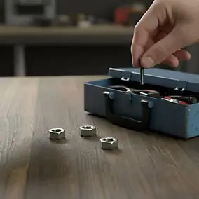 Écrou hexagonal acier zingué Diall ø16 mm - 4 pièces